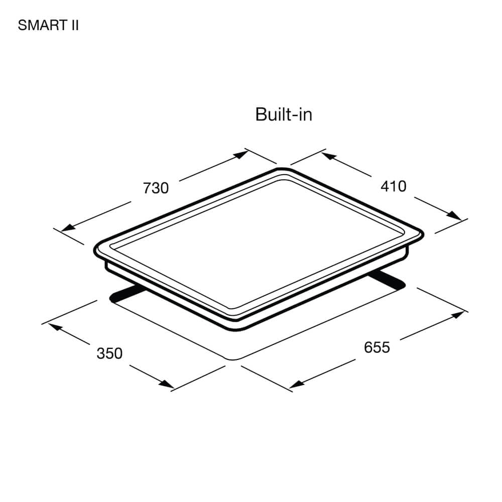 ชุดเซ็ทเตาฝังแก๊สและเครื่องดูดควัน EVE เตาแก๊ส 2 หัว SMART II + เครื่องดูดควันติดผนัง HC-SHADOW-90 PLUS 90 ซม._9